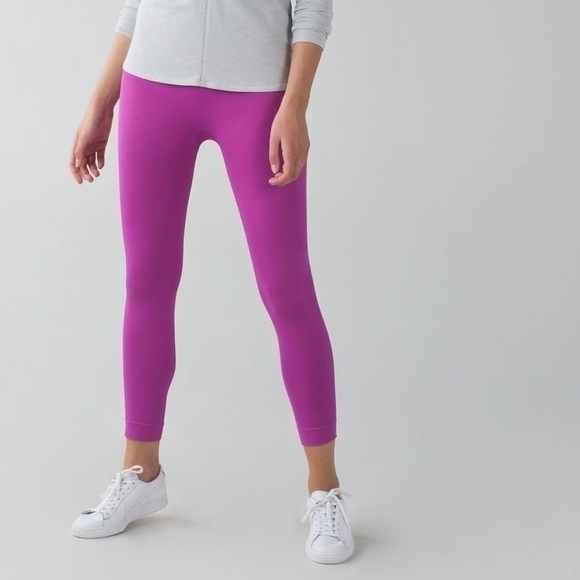 Lululemon Zone In Crop purple leggings size 8 - Picture 1 of 15